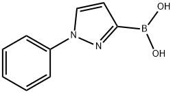 (1-苯基-1H-吡唑-3-基)硼酸 结构式