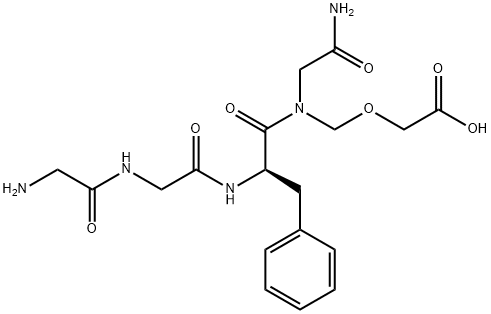 (R)-16-氨基-10-苄基-6,9,12,15-四氧杂-3-氧代-5,8,11,14-四氮杂十六烷基-1-油酸 结构式