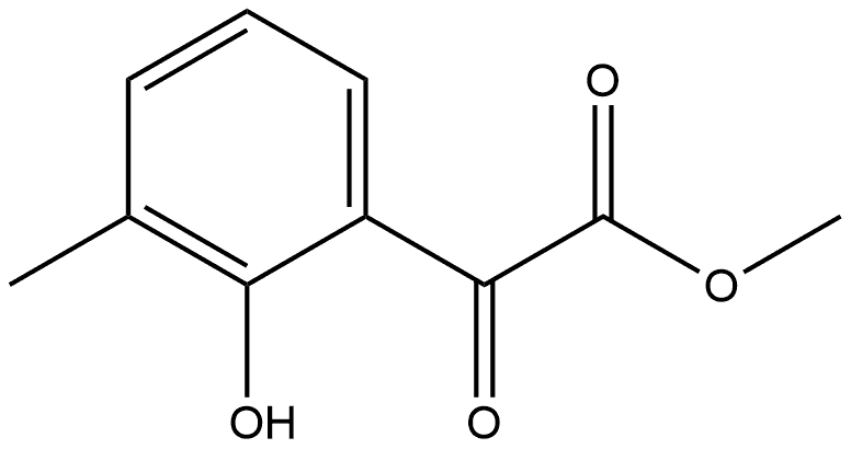Methyl 2-hydroxy-3-methyl-α-oxobenzeneacetate 结构式