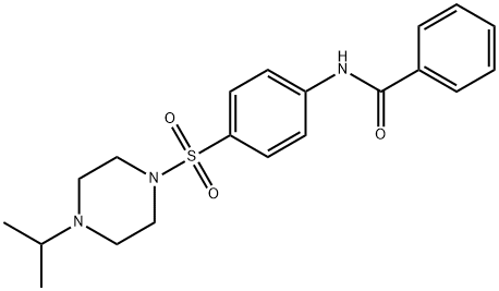 Benzamide, N-[4-[[4-(1-methylethyl)-1-piperazinyl]sulfonyl]phenyl]- 结构式