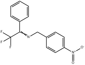 Benzenemethanamine, 4-nitro-N-(2,2,2-trifluoro-1-phenylethylidene)- 结构式