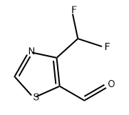 4-(二氟甲基)噻唑-5-甲醛 结构式