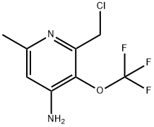 4-Amino-2-(chloromethyl)-6-methyl-3-(trifluoromethoxy)pyridine 结构式