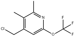 4-(Chloromethyl)-2,3-dimethyl-6-(trifluoromethoxy)pyridine 结构式