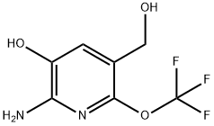 2-Amino-3-hydroxy-6-(trifluoromethoxy)pyridine-5-methanol 结构式