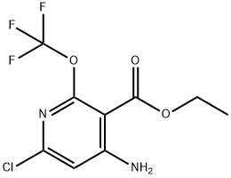 Ethyl 4-amino-6-chloro-2-(trifluoromethoxy)pyridine-3-carboxylate 结构式