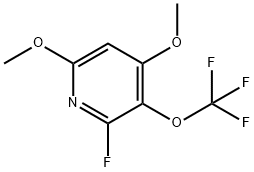 4,6-Dimethoxy-2-fluoro-3-(trifluoromethoxy)pyridine 结构式