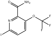 6-Iodo-3-(trifluoromethoxy)pyridine-2-carboxamide 结构式