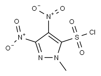 1H-Pyrazole-5-sulfonyl chloride, 1-methyl-3,4-dinitro- 结构式