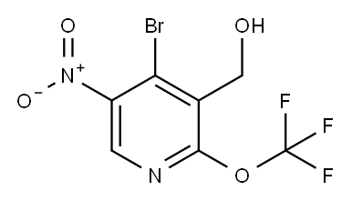 4-Bromo-5-nitro-2-(trifluoromethoxy)pyridine-3-methanol 结构式