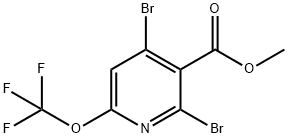 Methyl 2,4-dibromo-6-(trifluoromethoxy)pyridine-3-carboxylate 结构式