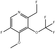 5-Fluoro-2-(fluoromethyl)-4-methoxy-3-(trifluoromethoxy)pyridine 结构式