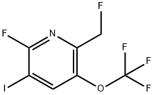 2-Fluoro-6-(fluoromethyl)-3-iodo-5-(trifluoromethoxy)pyridine 结构式