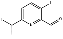 6-(二氟甲基)-3-氟吡啶甲醛 结构式