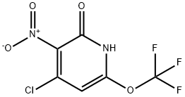 4-Chloro-2-hydroxy-3-nitro-6-(trifluoromethoxy)pyridine 结构式