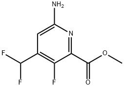 Methyl 6-amino-4-(difluoromethyl)-3-fluoropyridine-2-carboxylate 结构式