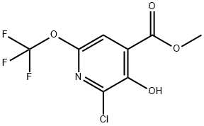 Methyl 2-chloro-3-hydroxy-6-(trifluoromethoxy)pyridine-4-carboxylate 结构式
