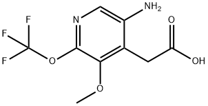 5-Amino-3-methoxy-2-(trifluoromethoxy)pyridine-4-acetic acid 结构式
