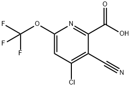 4-Chloro-3-cyano-6-(trifluoromethoxy)pyridine-2-carboxylic acid