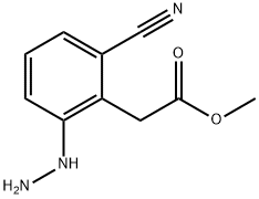 Methyl 2-cyano-6-hydrazinylphenylacetate 结构式