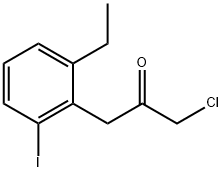 1-Chloro-3-(2-ethyl-6-iodophenyl)propan-2-one 结构式