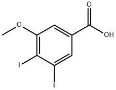 3,4-Diiodo-5-methoxybenzoic acid 结构式