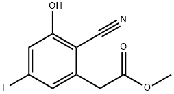 Methyl 2-cyano-5-fluoro-3-hydroxyphenylacetate 结构式