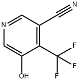 5-羟基-4-(三氟甲基)烟腈 结构式