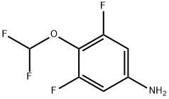 4-(二氟甲氧基)-3,5-二氟苯胺 结构式