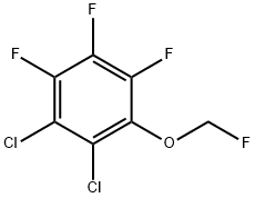 1,2-Dichloro-3-fluoromethoxy-4,5,6-trifluorobenzene 结构式