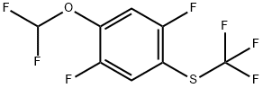 1,4-Difluoro-2-difluoromethoxy-5-(trifluoromethylthio)benzene 结构式