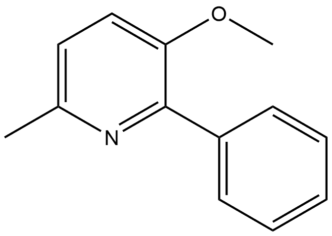 3-Methoxy-6-methyl-2-phenylpyridine 结构式