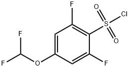 4-(二氟甲氧基)-2,6-二氟苯磺酰氯 结构式