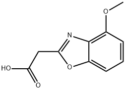 2-Benzoxazoleacetic acid, 4-methoxy- 结构式