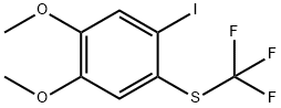 1,2-Dimethoxy-4-iodo-5-(trifluoromethylthio)benzene 结构式