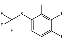 1,2-Diiodo-3-fluoro-4-(trifluoromethylthio)benzene 结构式