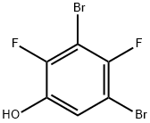 3,5-二溴-2,4-二氟苯酚 结构式