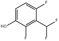 2,4-Difluoro-3-(difluoromethyl)phenol 结构式