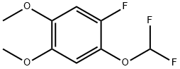 1-Difluoromethoxy-4,5-dimethoxy-2-fluorobenzene 结构式