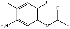 Benzenamine, 5-(difluoromethoxy)-2,4-difluoro- 结构式