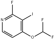 4-Difluoromethoxy-2-fluoro-3-iodopyridine 结构式