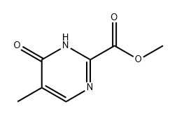 2-Pyrimidinecarboxylic acid, 1,6-dihydro-5-methyl-6-oxo-, methyl ester 结构式