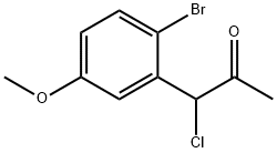 1-(2-Bromo-5-methoxyphenyl)-1-chloropropan-2-one 结构式