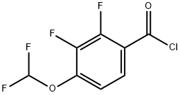2,3-Difluoro-4-(difluoromethoxy)benzoylchloride 结构式