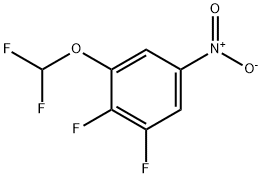 1,2-Difluoro-3-difluoromethoxy-5-nitrobenzene 结构式