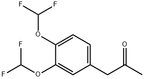 1-(3,4-Bis(difluoromethoxy)phenyl)propan-2-one 结构式