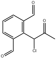 1-Chloro-1-(2,6-diformylphenyl)propan-2-one 结构式