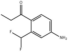 1-(4-Amino-2-(difluoromethyl)phenyl)propan-1-one 结构式