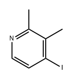 4-碘-2,3-二甲基吡啶 结构式