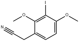 2,4-Dimethoxy-3-iodophenylacetonitrile 结构式